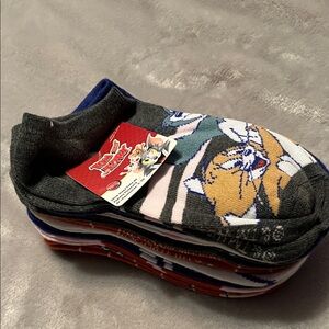 Tom and Jerry Ankle Socks - 10 pack - Shoe Size 4-10